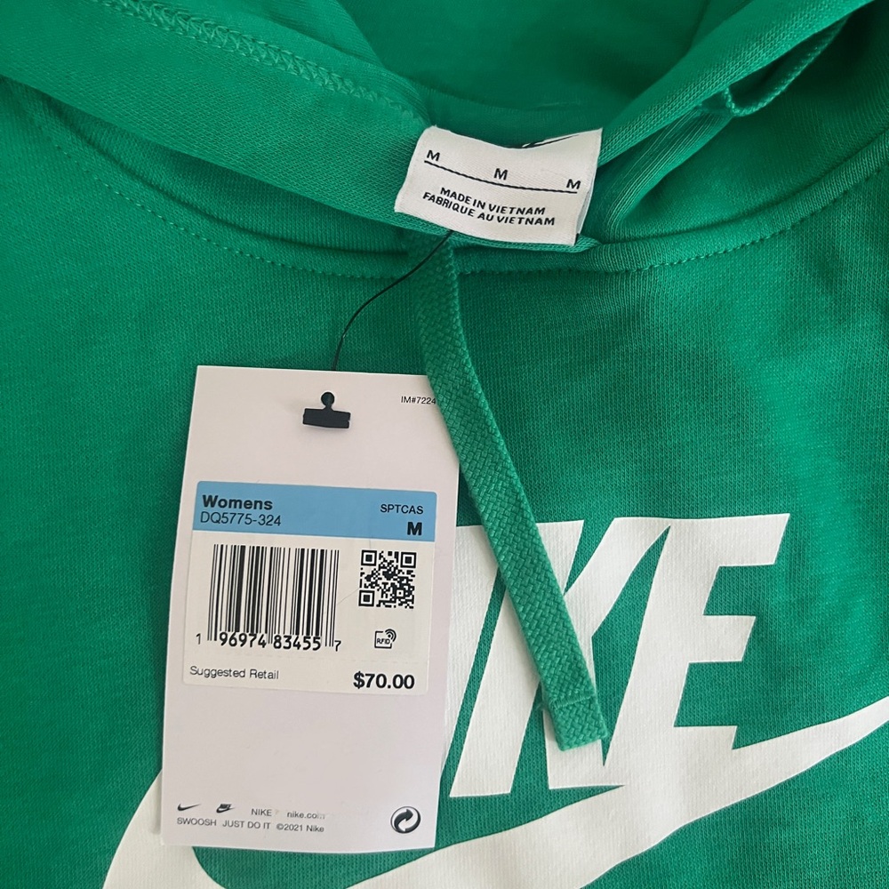 Nike Women's Vibrant Green Hoodie